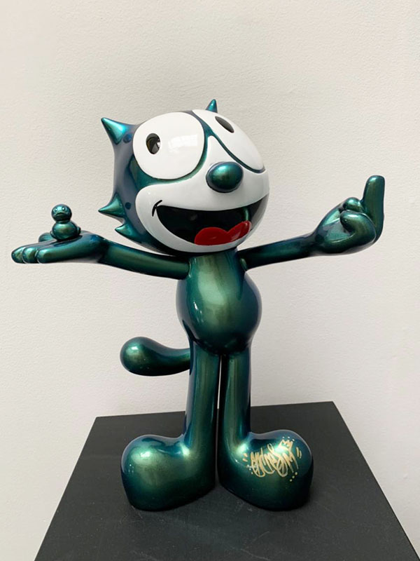 Andres moreno - esculturas - gato felix - arte loft galeria - escultura contemporánea