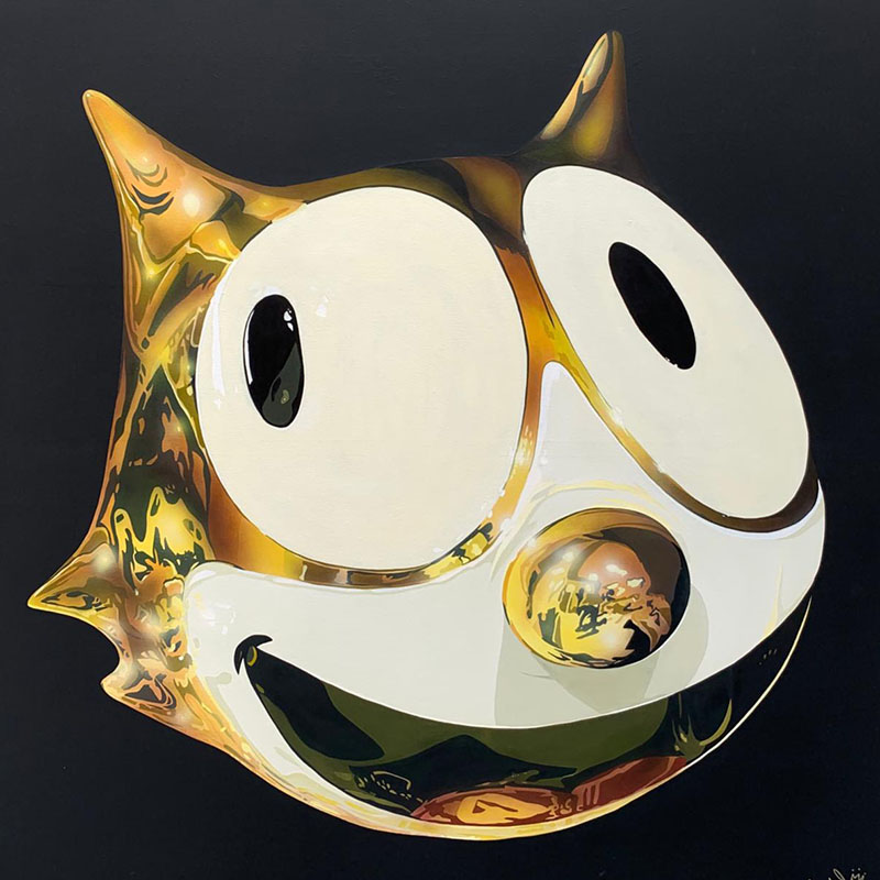 Andres moreno - esculturas - gato felix - arte loft galeria - escultura contemporánea